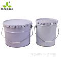 Colored Red Mini Metal Tin Buckets